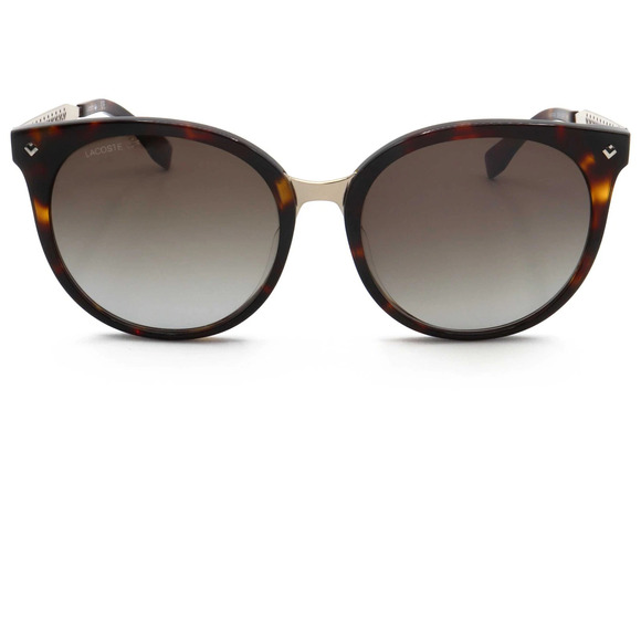 NWT Lacoste L842SA Havana Gold 55mm Sunglasses